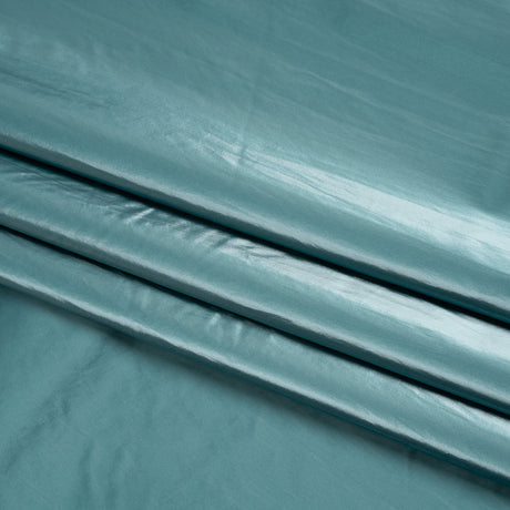 Faux Tyvek - Metallic Aqua - Greta Collection