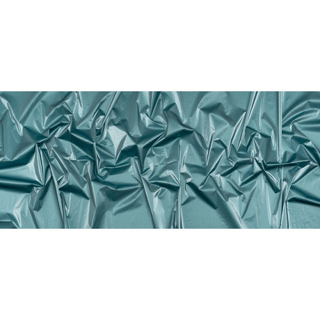 Faux Tyvek - Metallic Aqua - Greta Collection