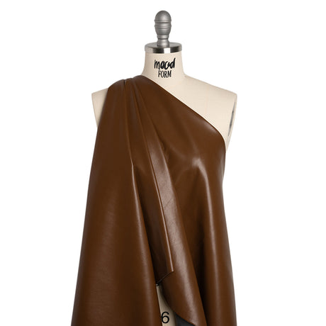 Buttery Faux Leather with Brushed Suede-like Backing - Brown - Veronica Collection