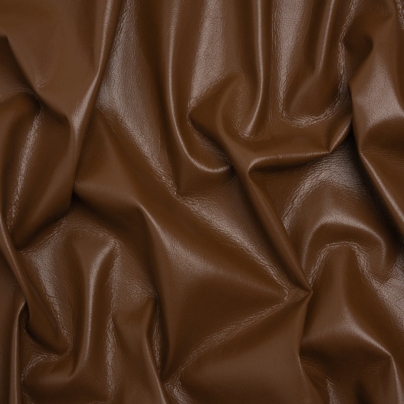 Buttery Faux Leather with Brushed Suede-like Backing - Brown - Veronica Collection