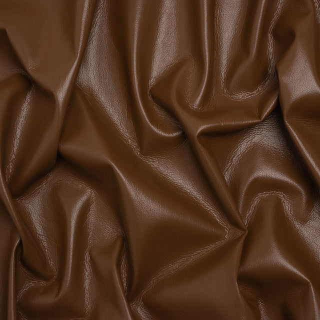 Buttery Faux Leather with Brushed Suede-like Backing - Brown - Veronica Collection
