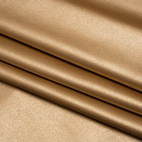 Buttery Faux Leather with Brushed Suede-like Backing - Gold - Veronica Collection