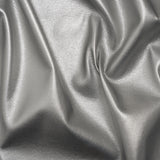 Buttery Faux Leather with Brushed Suede-like Backing - Silver - Veronica Collection