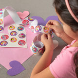 1 1/2" Looney Tunes Characters Valentine’s Day Sticker Roll 100 Pc