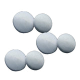 1 Dozen Bridal White Buttons with Canvas Backing 11.5 mm for Wedding Dresses & Gowns