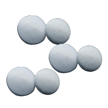 1 Dozen Bridal Ivory Buttons with Canvas Backing 11.5 mm for Wedding Dresses & Gowns