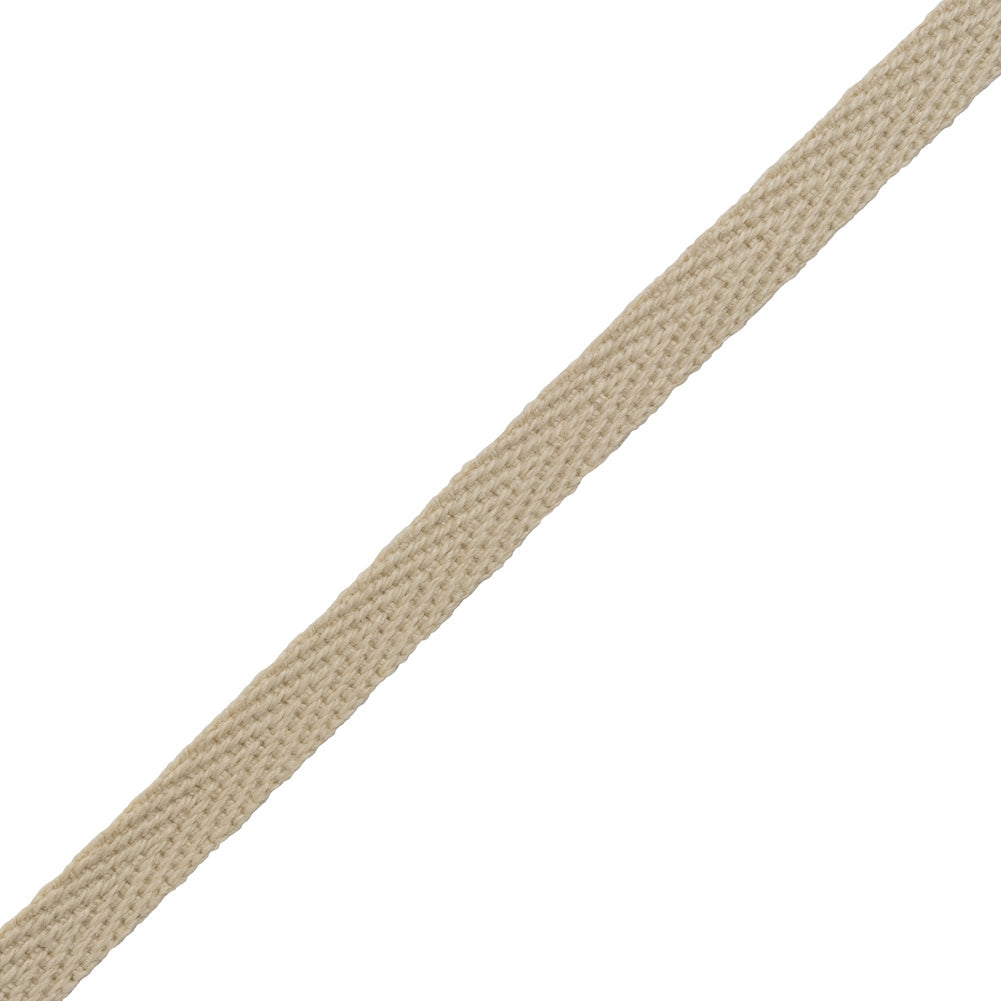 Cotton Twill Tape - 0.25" - Coffee
