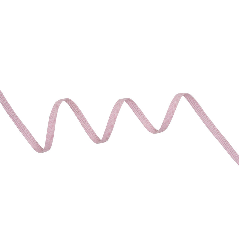 Cotton Twill Tape - 0.25" - Pink