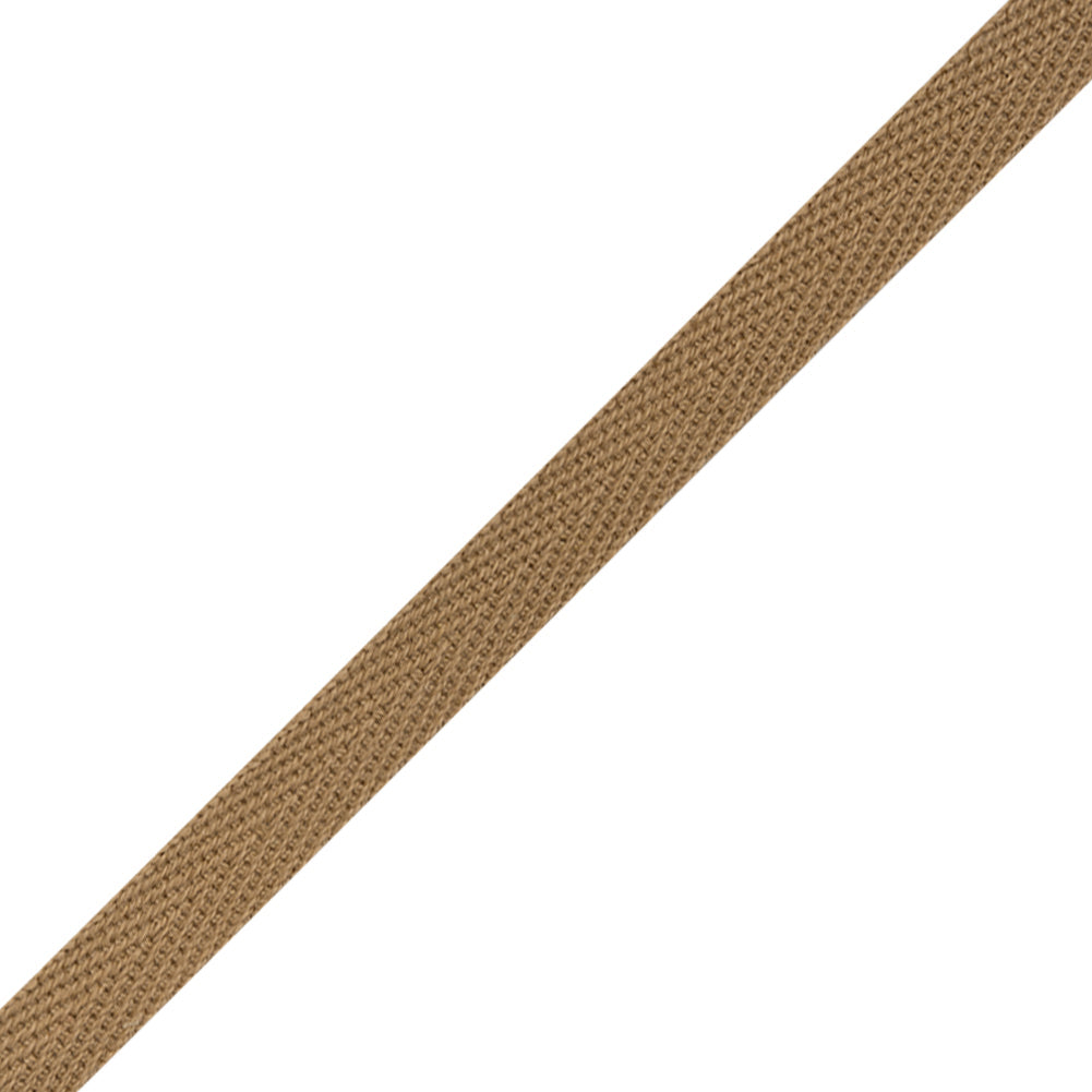 Cotton Twill Tape - 0.375" - Coffee