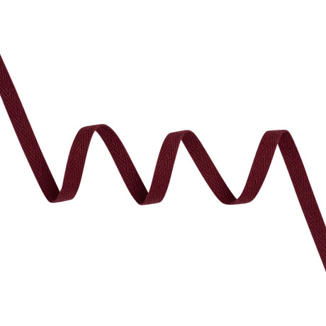 Cotton Twill Tape - 0.375" - Burgundy