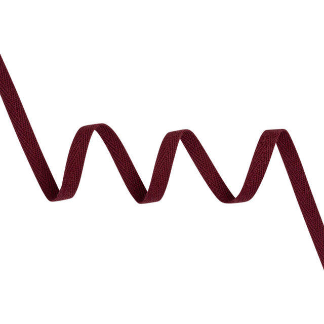 Cotton Twill Tape - 0.375" - Burgundy