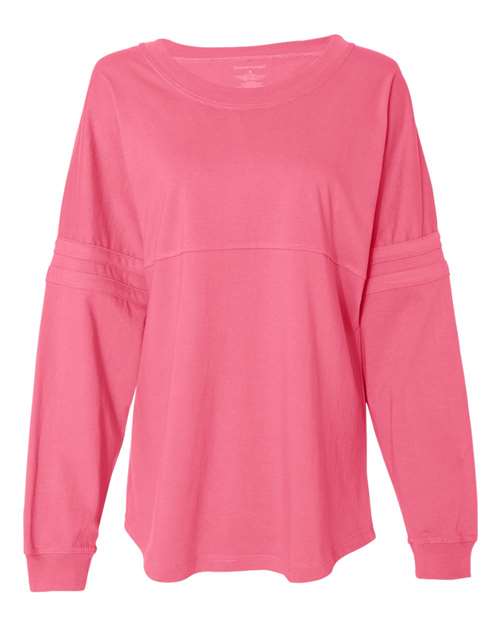 Women's Jersey Pom Pom Long Sleeve T-Shirt