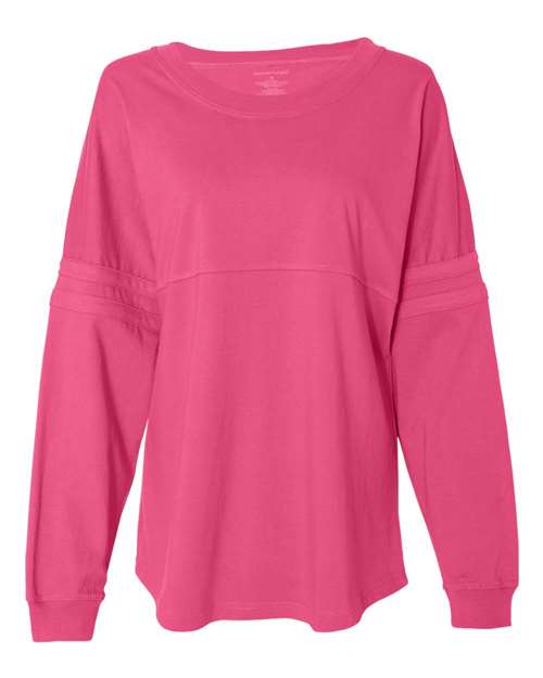 Women's Jersey Pom Pom Long Sleeve T-Shirt