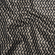 Metallic Stretch Brocade - Gray, Black and White Chevron Circles - Designer Deadstock Made in Italy