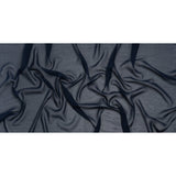 Silk Georgette - Navy Blue - Designer Deadstock