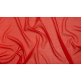 Silk Georgette - Red Orange - Designer Deadstock