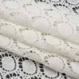Cotton Crochet Lace - Off White Dots in Ovals - Designer Deadstock