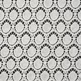 Cotton Crochet Lace - Off White Dots in Ovals - Designer Deadstock