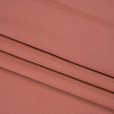 Stretch Polyester Crepe Back Satin - Spiced Coral - Deadstock