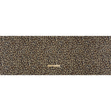 Stretch Polyester Woven Print - Beige, Brown and Black Leopard Spots - Deadstock