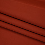 Polyester and Viscose Stretch Double Cloth - Brick Red - Deadstock