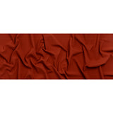 Polyester and Viscose Stretch Double Cloth - Brick Red - Deadstock