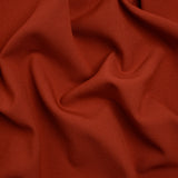 Polyester and Viscose Stretch Double Cloth - Brick Red - Deadstock