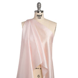 Polyester Lining - Light Pink and White Candy Stripes - Deadstock