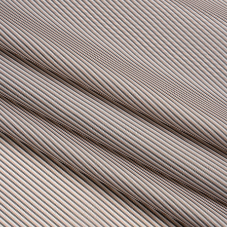 Polyester Lining - Pink, White and Gray Shadow Stripes - Deadstock