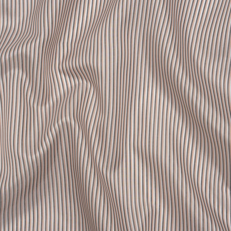 Polyester Lining - Pink, White and Gray Shadow Stripes - Deadstock