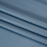 Polyester Lining - Blue and Gray Shadow Stripes - Deadstock