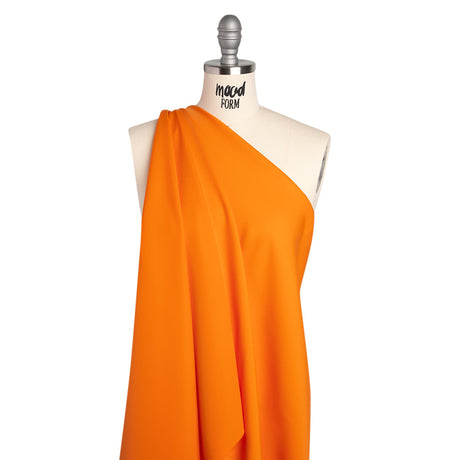 Drapey Polyester Woven - Orange - Deadstock