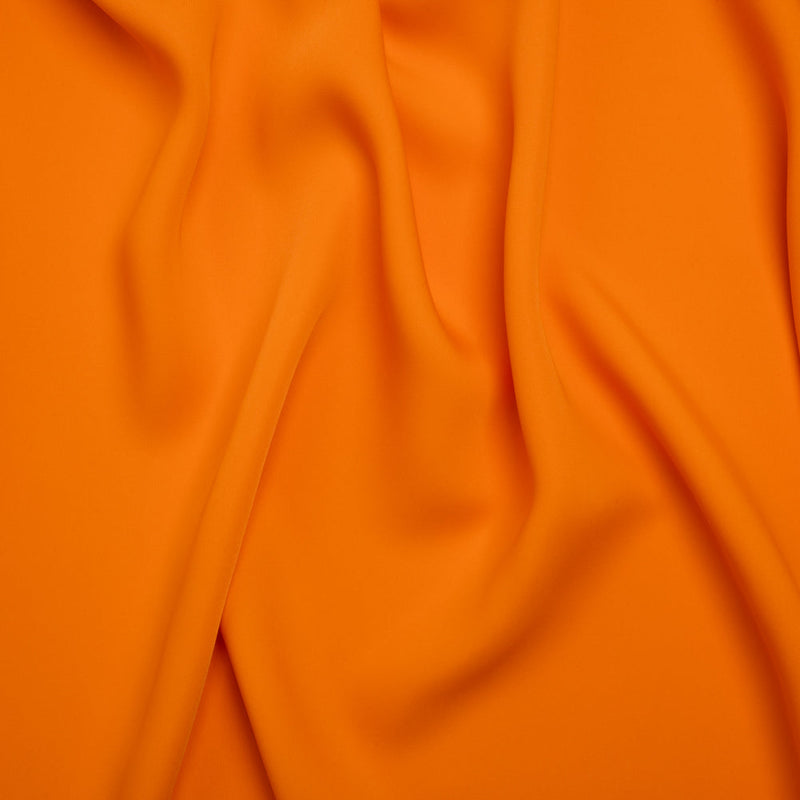 Drapey Polyester Woven - Orange - Deadstock