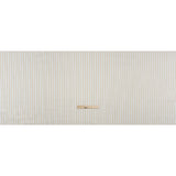 Stretch Polyester Lining - Cream, Gold and Navy Ticking Stripes - Deadstock