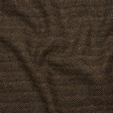 Wool Blend Twill - Brown and Black Herringbone - Deadstock