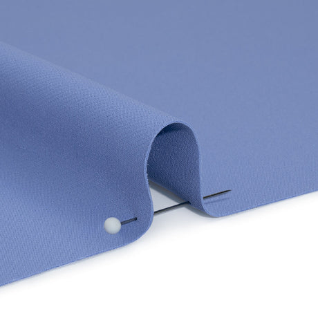 Stretch Creped Polyester Twill - Periwinkle - Deadstock