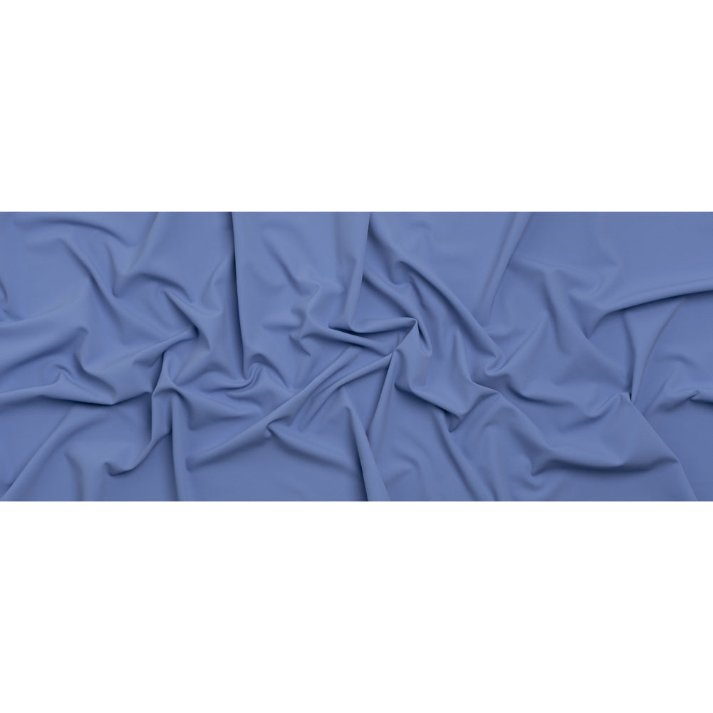 Stretch Creped Polyester Twill - Periwinkle - Deadstock