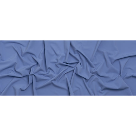 Stretch Creped Polyester Twill - Periwinkle - Deadstock