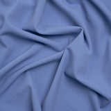 Stretch Creped Polyester Twill - Periwinkle - Deadstock