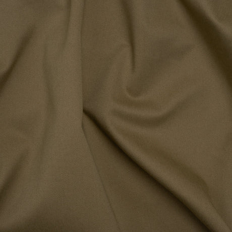 Carbon Brushed Stretch Khaki Twill - Taupe - Averill Collection