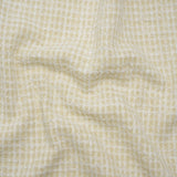 Fluffy Tweed - Cream and White Mini Windowpane Checks - Deadstock