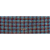 Wool Blend Tweedy Boucle Woven - Turquoise, Wine Red and Rainbow Blocky Houndstooth