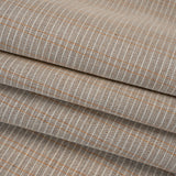 Heavyweight Horsehair Hymo Interlining - Gray, White and Orange Stripes