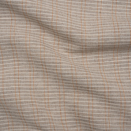 Heavyweight Horsehair Hymo Interlining - Gray, White and Orange Stripes