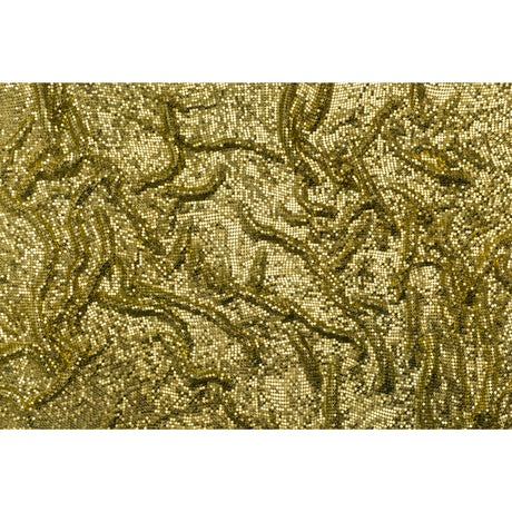 Aluminum Chainmail Fabric Panel, 3mm Tubular - Lime Green - Joan Collection