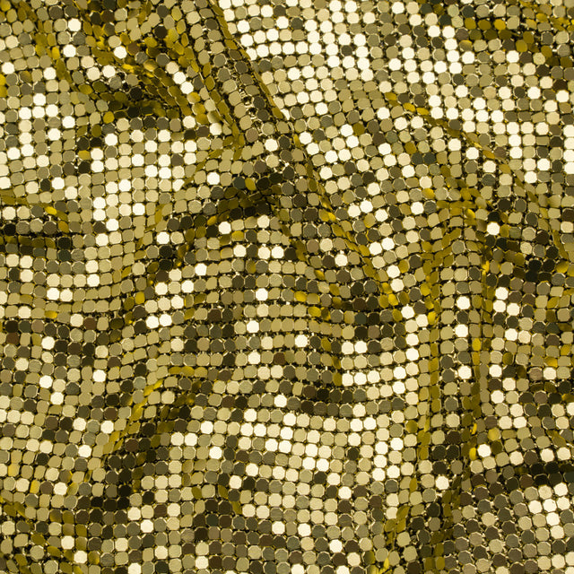 Aluminum Chainmail Fabric Panel, 3mm Tubular - Lime Green - Joan Collection