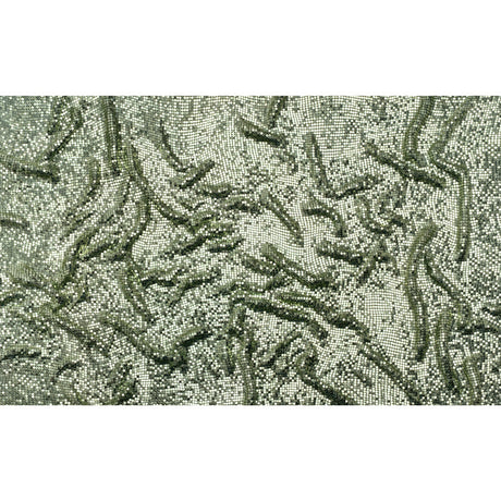 Aluminum Chainmail Fabric Panel, 3mm Tubular - Sage Green - Joan Collection