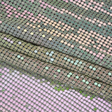 Aluminum Chainmail Fabric Panel, 3mm - Pastel Rainbow Oil Slick - Joan Collection