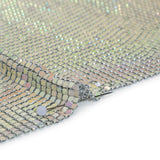 Aluminum Chainmail Fabric Panel, 3mm - Pastel Rainbow Oil Slick - Joan Collection