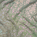 Aluminum Chainmail Fabric Panel, 3mm - Pastel Rainbow Oil Slick - Joan Collection